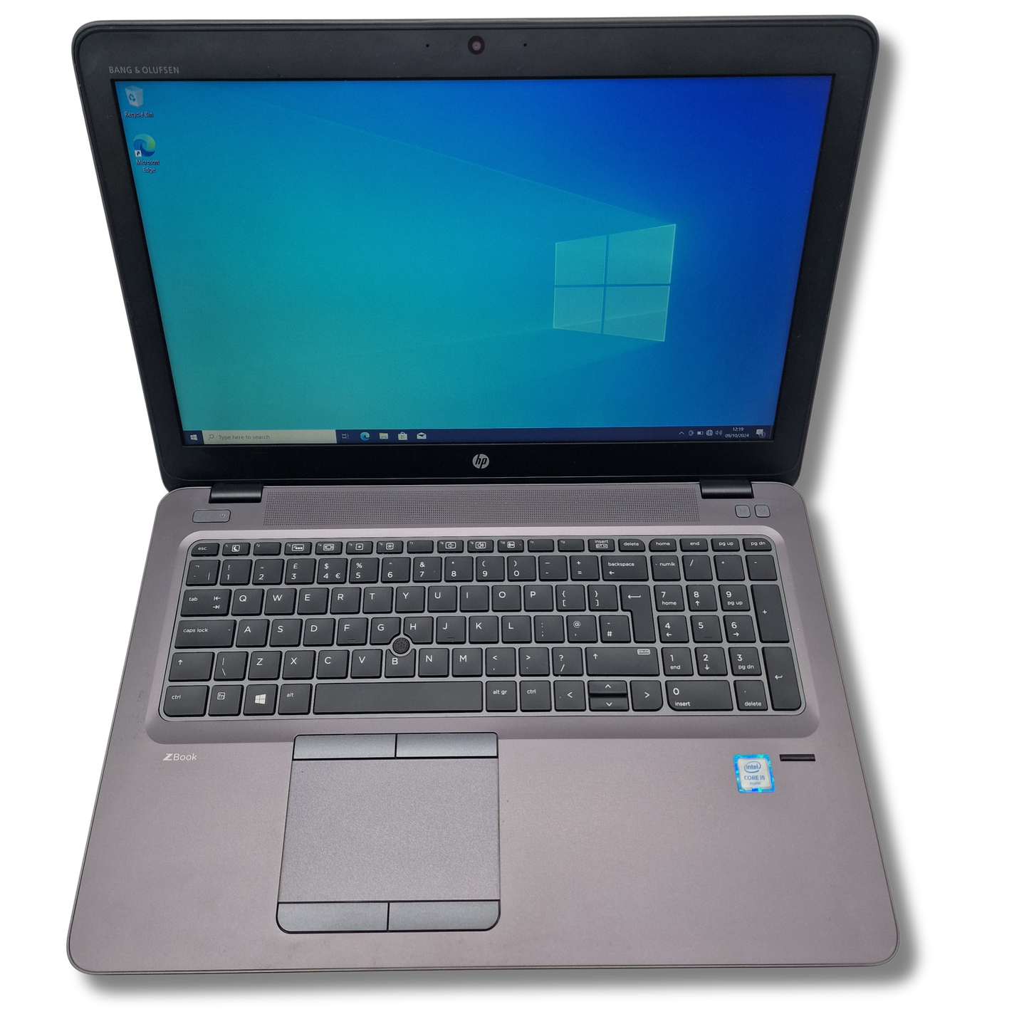 HP Zbook 15U G3 Intel i5-6200U 8GB DDR4 RAM 250GB SSD Windows 10